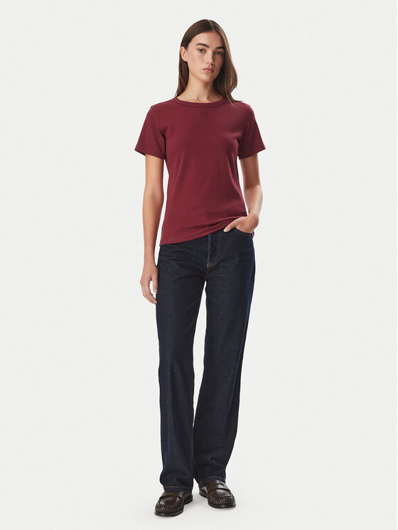 HUGO HUGO Camiseta Deloris  50512002 Rojo oscuro Slim Fit