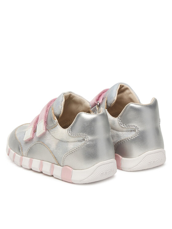 Geox Sneakersy Geox B Iupidoo Girl B3558A 0AS54 C0566 Srebrny