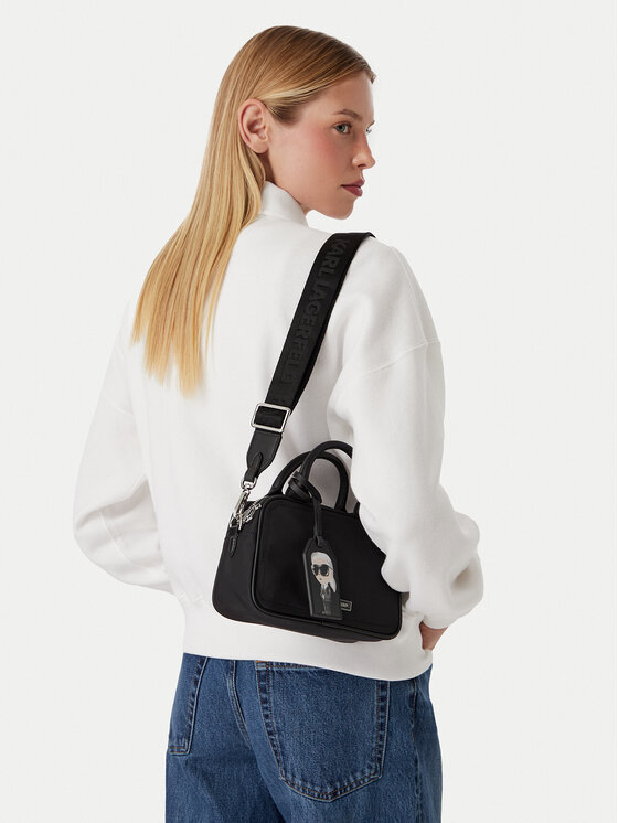 KARL LAGERFELD Ročna torba KARL LAGERFELD B3W30130 Črna