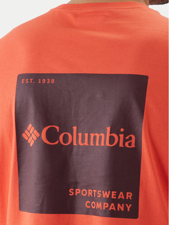 Columbia Columbia Camiseta CSC™ Logo Back Tee 2155011 Naranja Regular Fit