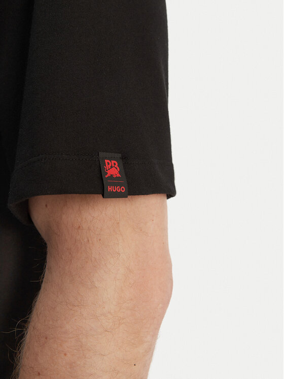 HUGO HUGO Camiseta Delel_RB 50564572 Negro Relaxed Fit