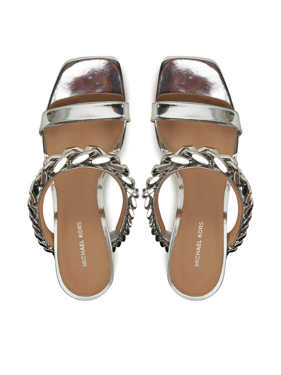 MICHAEL Michael Kors Шльопанці MICHAEL Michael Kors Bianca 40S5BCHS1M Срібний