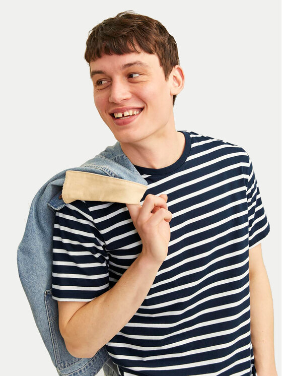 Jack & Jones Jack & Jones Póló Organic Basic 12156101 Sötétkék Slim Fit