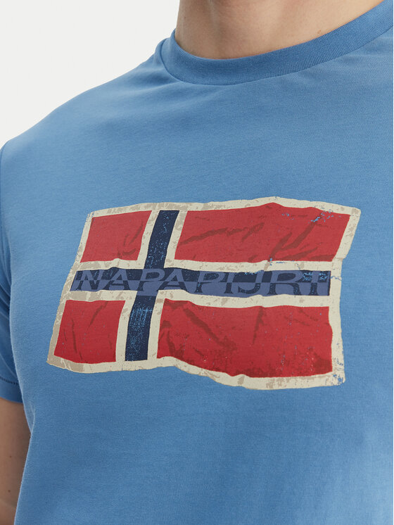 Napapijri Napapijri Camiseta S-Mahsa NP0A4FZB Azul Regular Fit