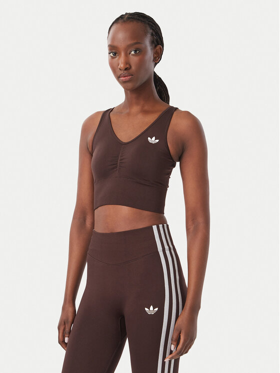 adidas adidas Αθλητικό σουτιέν Essentials Seamless Bralette IA4524 Καφέ Regular Fit