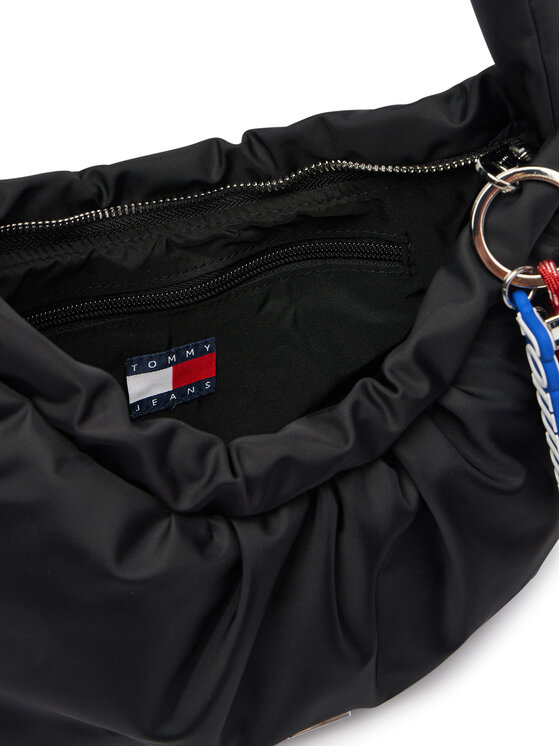 Tommy Jeans Rankinė Tommy Jeans Tjw Icon Charms Shoulder Bag AW0AW18780 Juoda