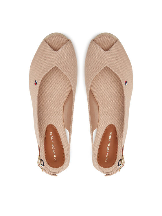 Tommy Hilfiger Espadrilles Tommy Hilfiger Flag Mid Wedge Espad Slingback FW0FW08595 Rózsaszín