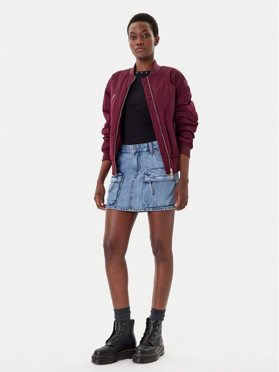 G-STAR G-Star Raw Φούστα τζιν D27703-D536 Μπλε Regular Fit