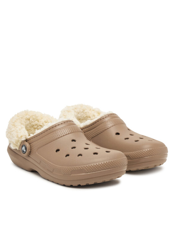 Crocs Шльопанці Crocs Classic Lined Clog 211396 Бежевий