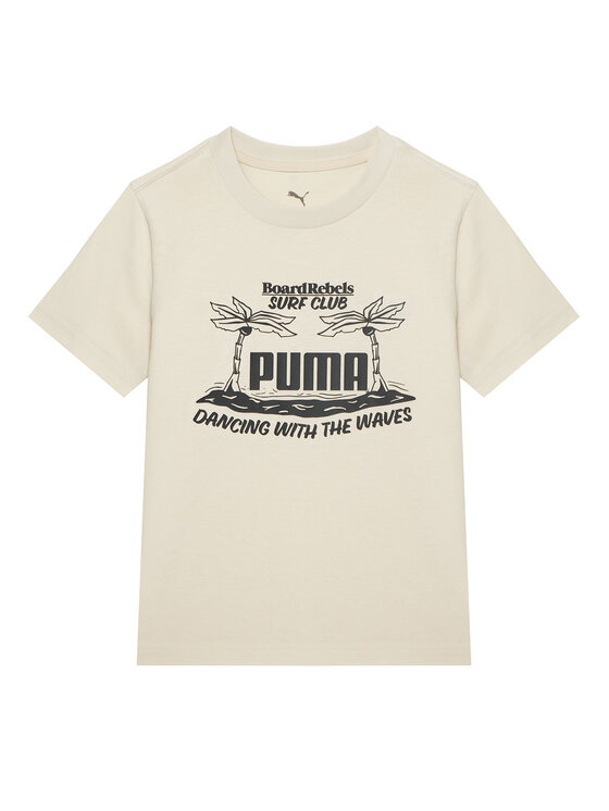 Puma Puma Marškinėliai MID90S Graphic 685152 Smėlio Regular Fit