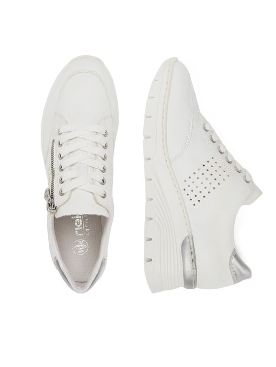 Rieker Sneakersy Rieker N8321-80 Bílá