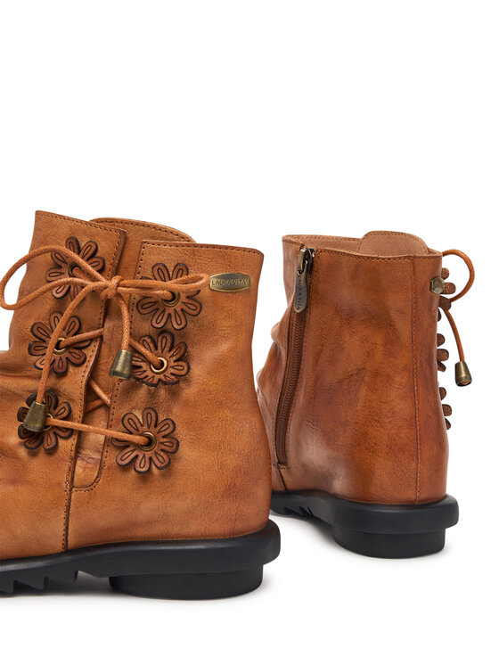 Laura Vita Členková obuv Laura Vita Cyrielle 033 Hnedá