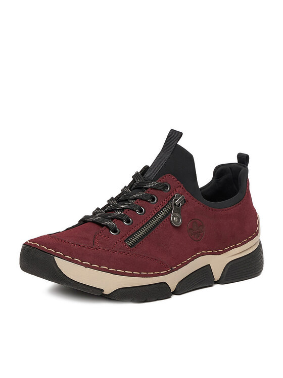 Rieker Superge Rieker 45973-36 Bordo rdeča