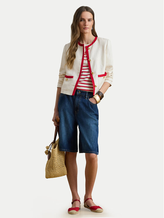 LAUREN RALPH LAUREN LAUREN RALPH LAUREN Camiseta 200B21056002 Écru Relaxed Fit