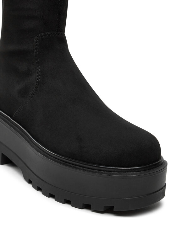 Calvin Klein Jeans Členková obuv Calvin Klein Jeans Flatform Zip Mg Ss YW0YW01602 Čierna