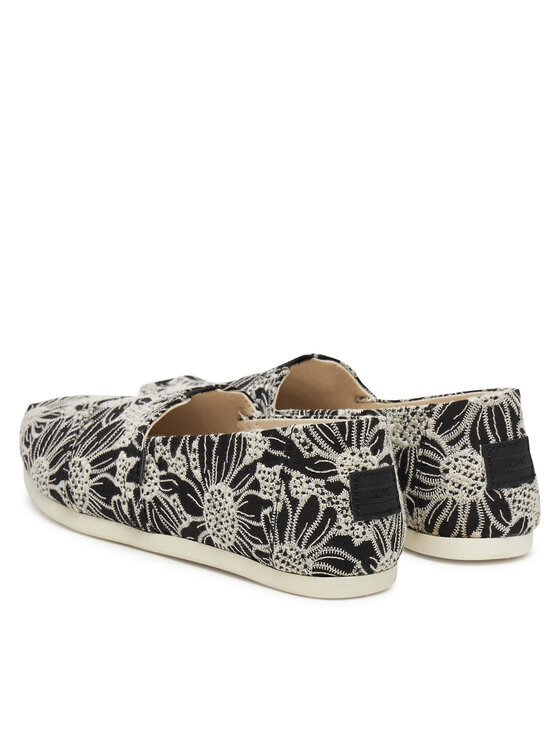 Toms Poltopánky Toms Alpargata Classic 10021888 Čierna