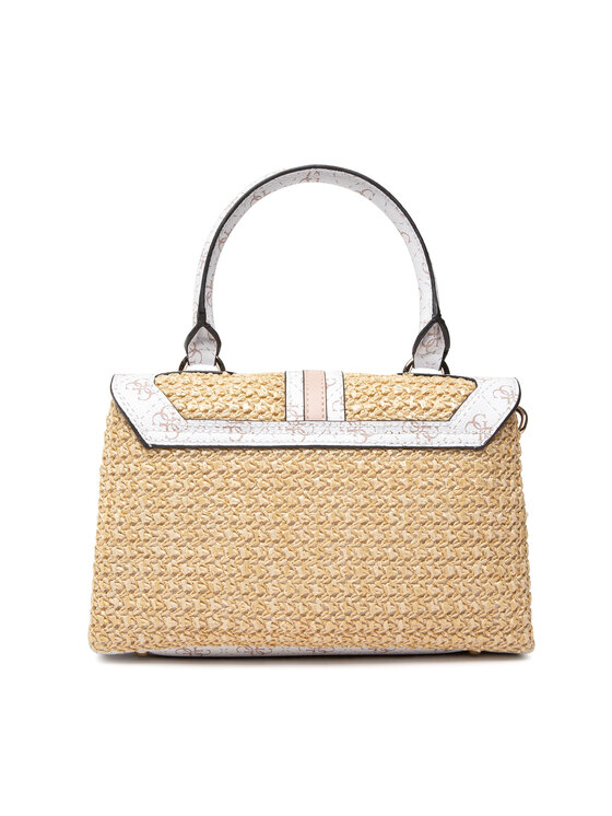 Guess Ročna torba Guess Kasiint Raffia Top Handle Flap HWSG841 7200 Pisana