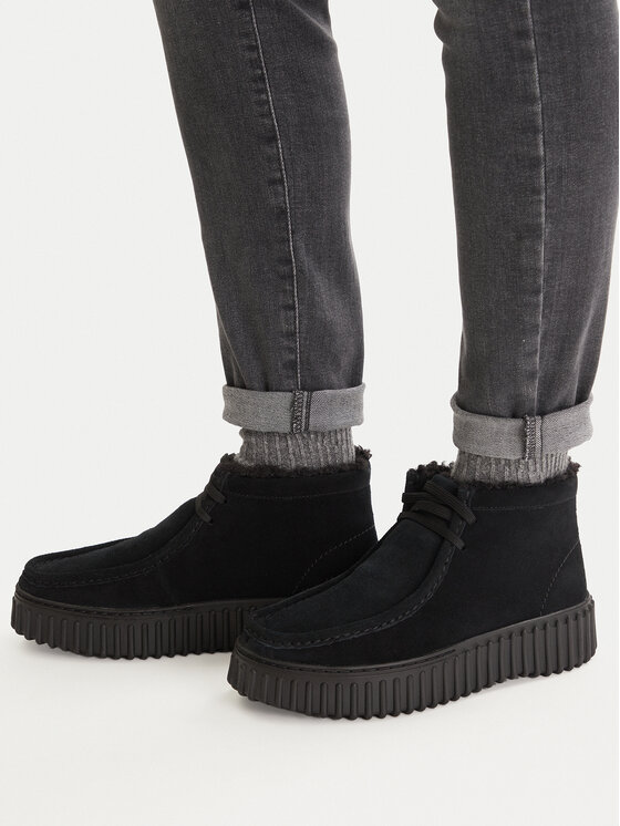 Clarks Черевики Clarks Torhill Moss 26182916 Чорний