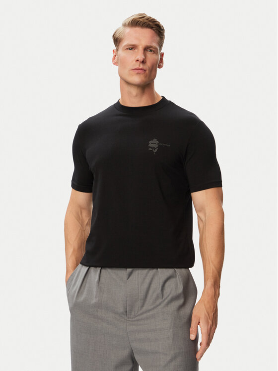 KARL LAGERFELD KARL LAGERFELD Camiseta 755041 563221 Negro Regular Fit