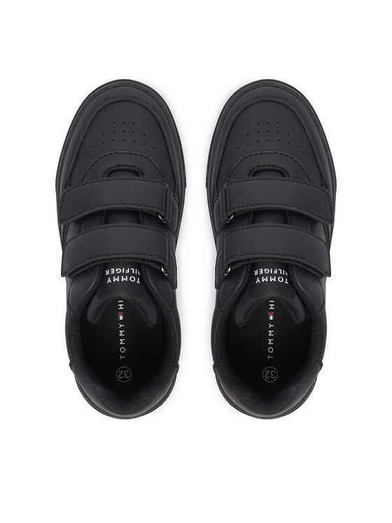 Tommy Hilfiger Сникърси Tommy Hilfiger Low Cut Velcro Sneaker T3X9-35240-1355 M Черен