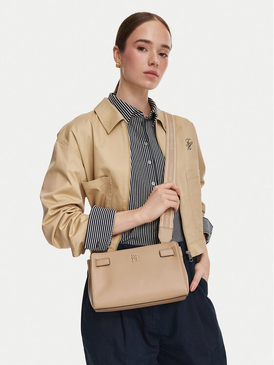 Tommy Hilfiger Torebka Tommy Hilfiger Th Joy Crossover AW0AW19065 Beżowy