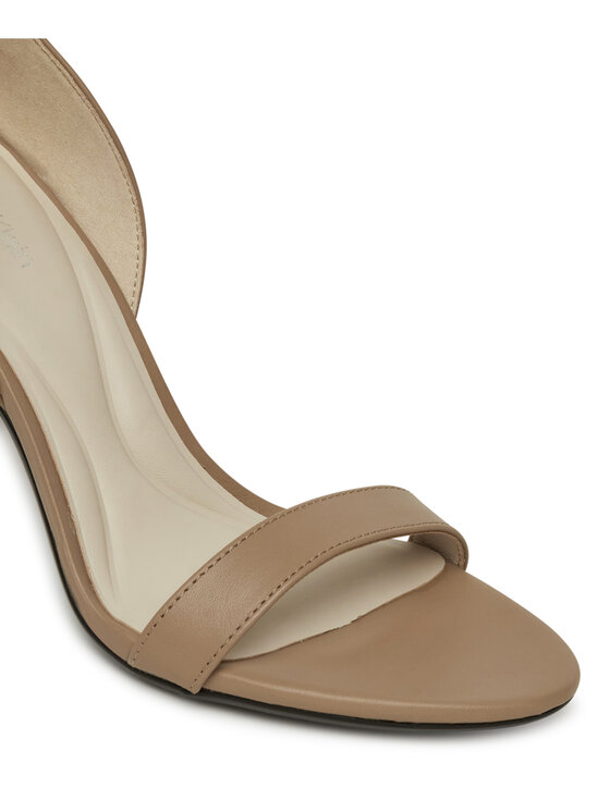 Calvin Klein Sandali Calvin Klein Heel Sandal 90 - Lth HW0HW02337 Bež
