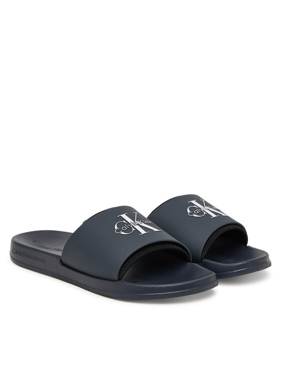 Calvin Klein Παντόφλες Calvin Klein Ess Slide Rubber Neoprene HM0HM02229 Σκούρο μπλε