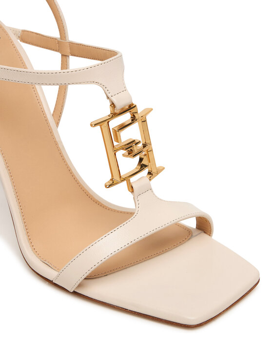 Elisabetta Franchi Босоніжки Elisabetta Franchi SA07B61E2 Écru