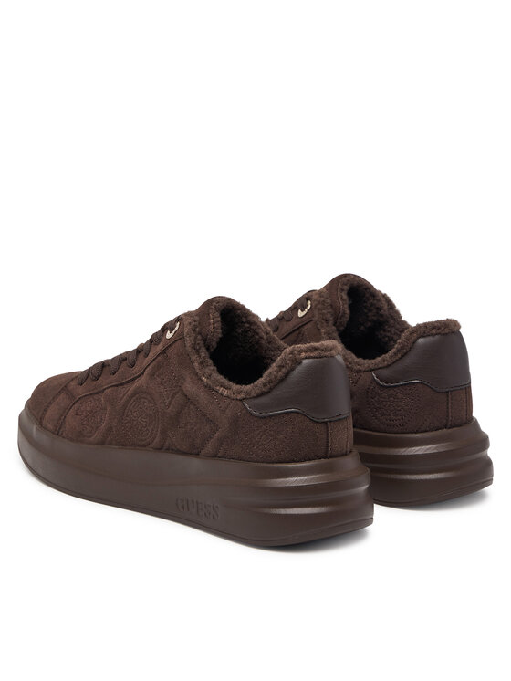 Guess Сникърси Guess FLFEST ESU12 Тъмнокафяв