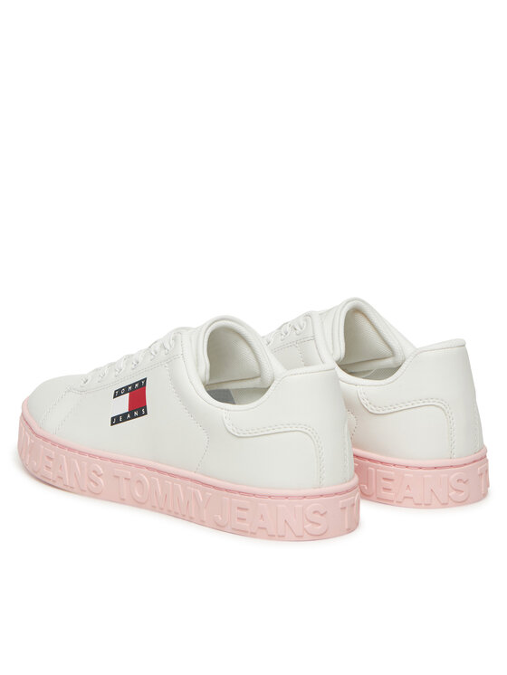 Tommy Jeans Sneakersy Tommy Jeans Tjw Logo Outsole Sneaker Ess EN0EN02703 Biały