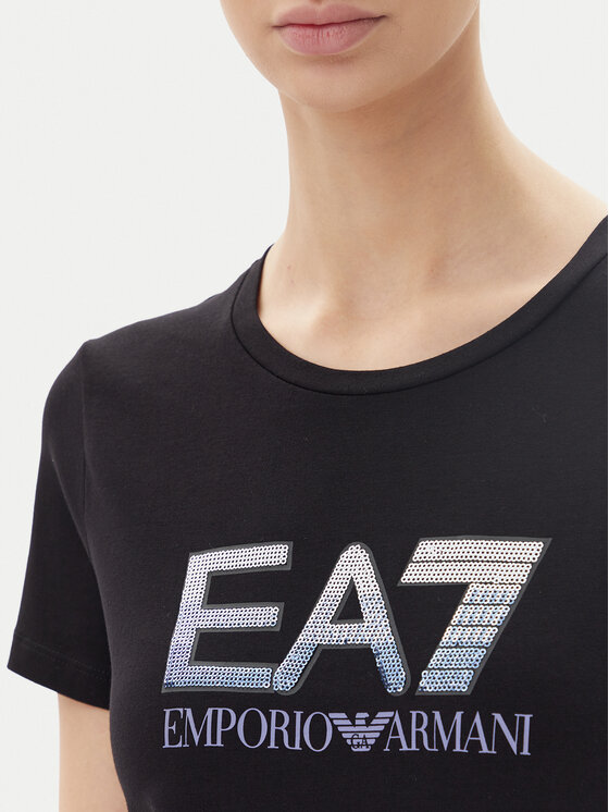 EA7 Emporio Armani EA7 Emporio Armani Футболка 7W000183 AF10373 UC001 Чорний Regular Fit
