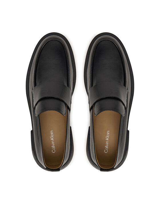 Calvin Klein Loaferai Calvin Klein Cupped Band Loafer Lth HM0HM02065 Juoda