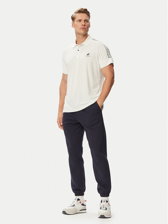 Beverly Hills Polo Club Beverly Hills Polo Club Поло P-SS26M-P0170 Білий Regular Fit