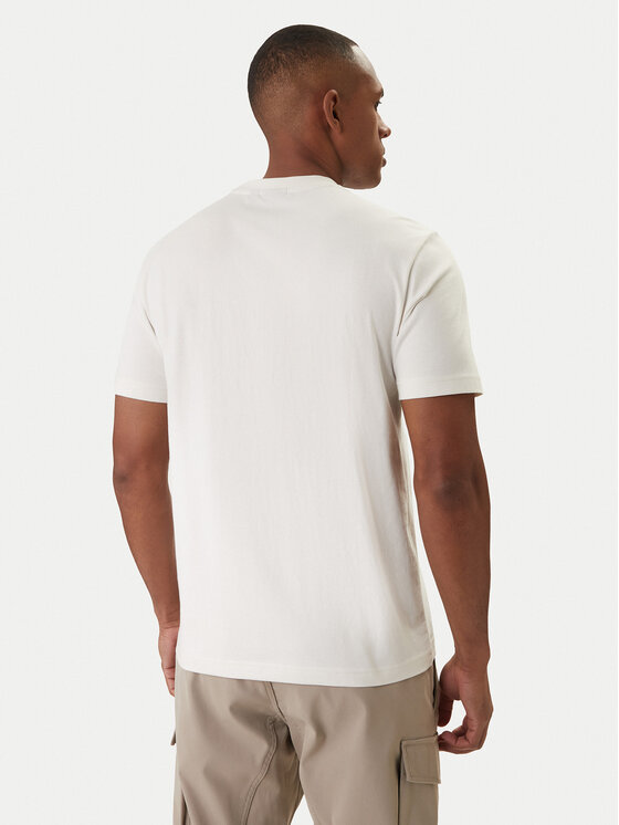 Napapijri Napapijri Camiseta S-Box Logo NP0A4IFL Écru Regular Fit