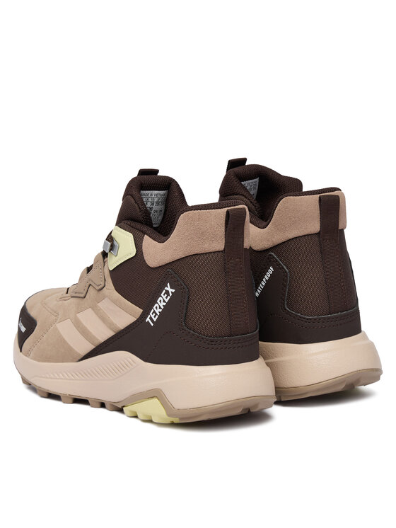 adidas Туристически adidas Terrex Anylander Leather Mid Climaproof Hiking Shoes KJ6790 Кафяв