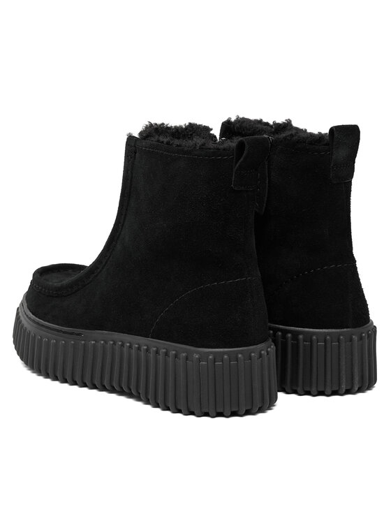 Clarks Botine Clarks Torhill Cozy 26182910 Negru