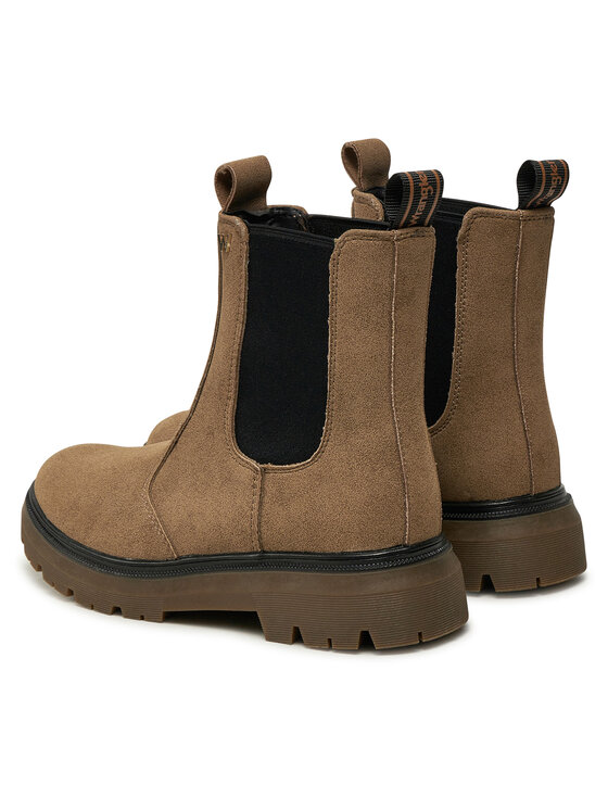 Wrangler Kotníková obuv s elastickým prvkem Wrangler Hadley 20243063.CJU Hnědá