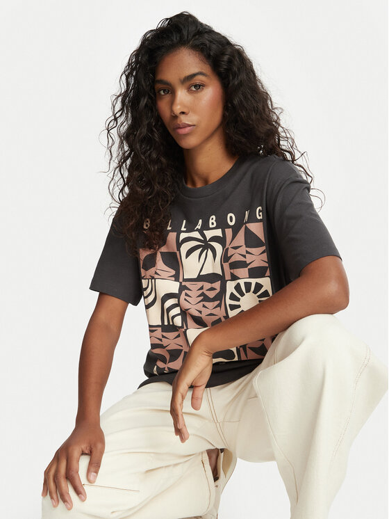 Billabong Billabong T-shirt EBJZT00664 Grigio scuro Relaxed Fit