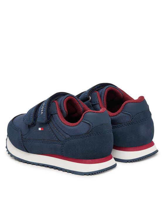 Tommy Hilfiger Сникърси Tommy Hilfiger Low Cut Velcro Sneaker T1X9-35253-1960 M Тъмносин