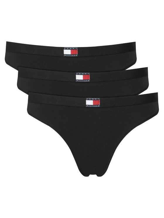 Tommy Hilfiger Tommy Hilfiger Conjunto de tangas UW0UW06139 Negro