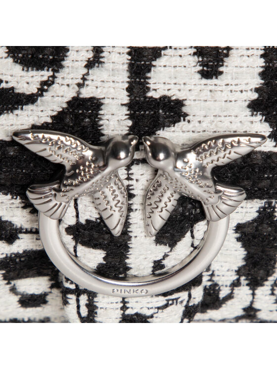 PINKO Τσαντάκι Μέσης﻿ PINKO Love Doubletiny Monogram Fl AI 20-21 PLTT 1P21X3 Y6NQ Μαύρο