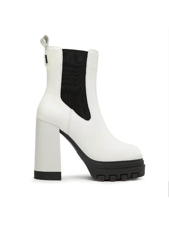Tommy Jeans Aulinukai Tommy Jeans Tjw High Heel Chelsea EN0EN02306 Balta
