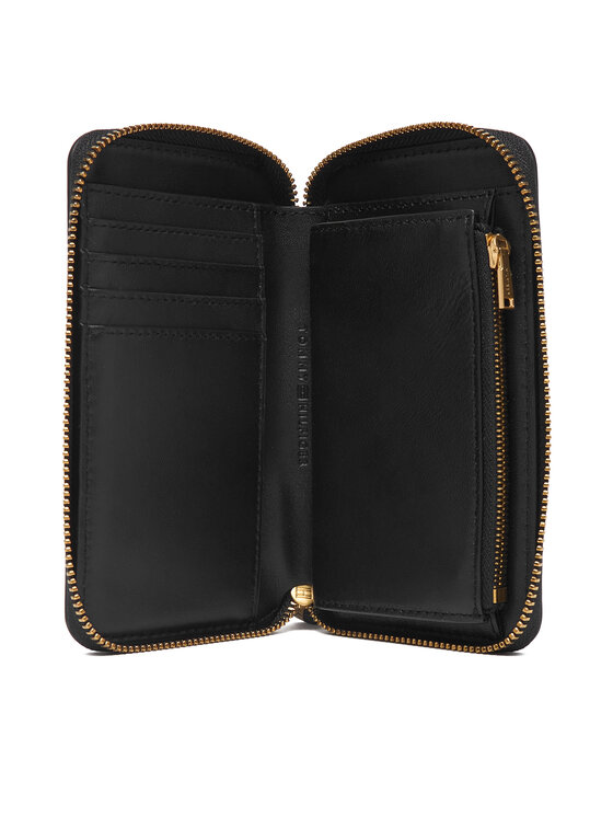 Tommy Hilfiger Portafoglio Tommy Hilfiger Th Leather Med Za Wallet AW0AW18939 Nero