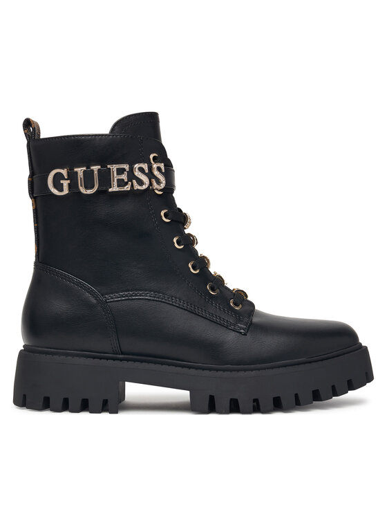 Guess Trapery Guess FLFFIC ELE10 Czarny