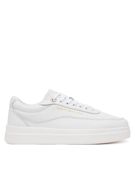 Laisvalaikio batai Tommy Hilfiger Modern Court Sneaker Lthr FW0FW08800 Balta