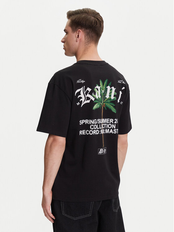 Karl Kani Karl Kani T-shirt Palm Print PD00005331 Nero Relaxed Fit