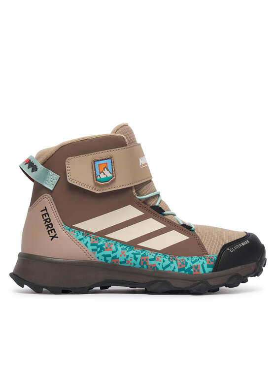 adidas Туристически adidas Minecraft Terrex Snow Cf Climawarm Winter Shoes Kids KJ6490 Тъмнобежов