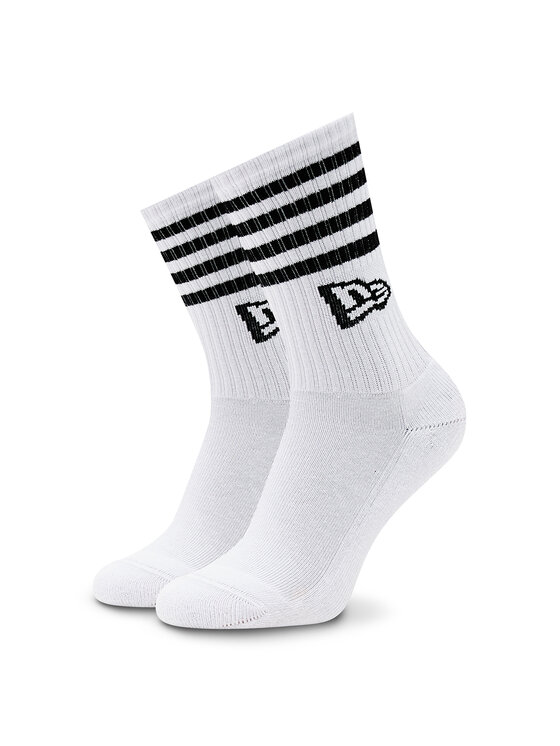New Era Calcetines largos New Era Stripe Crew 13113626 Blanco