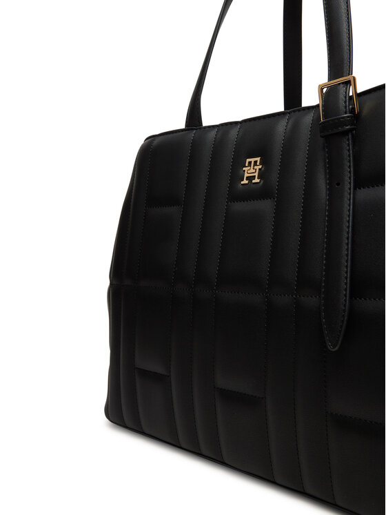 Tommy Hilfiger Soma Tommy Hilfiger Th Feminine Tote AW0AW17452 Melns