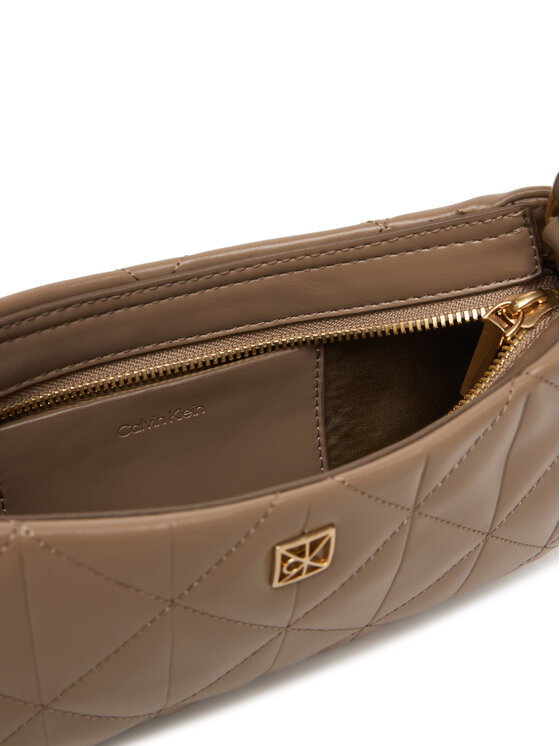 Calvin Klein Borsetta Calvin Klein Quilted Sm Shoulder Bag LV04F3327G Beige